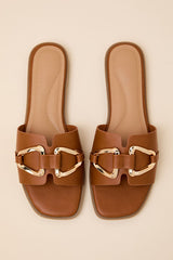 Barrett Tan Slide Sandals